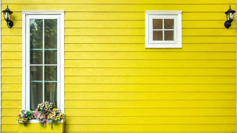 Yellow house photo