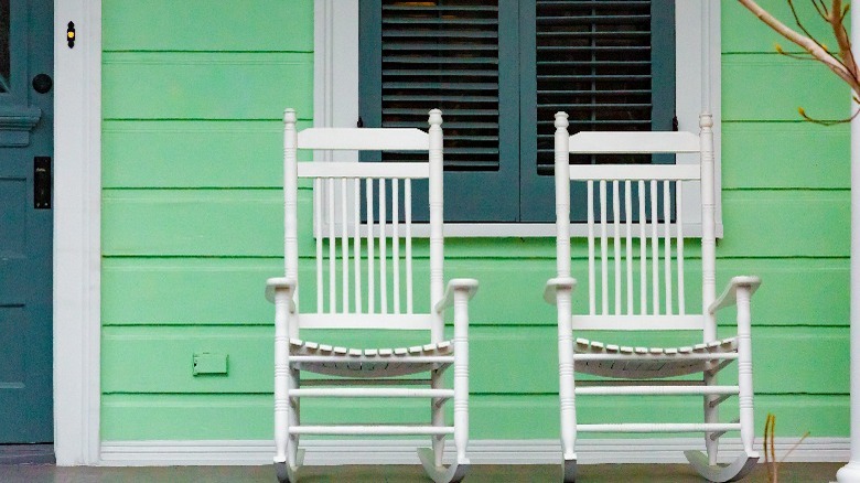 Porch of green house