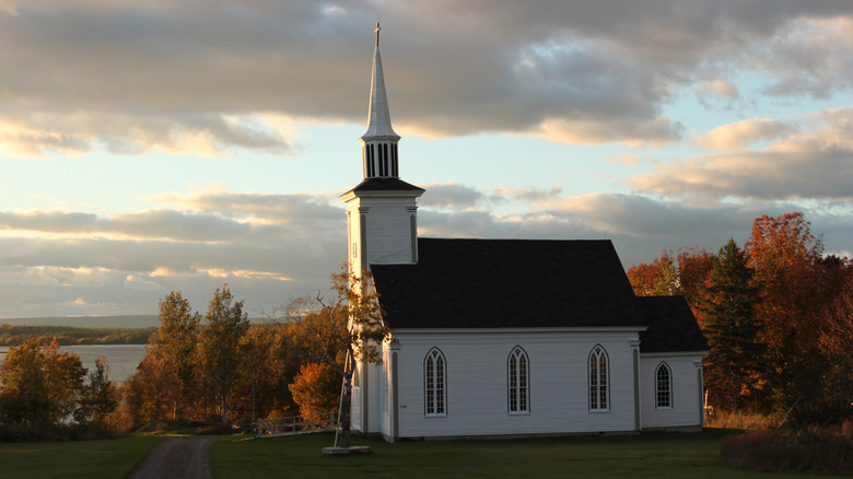 white and black church