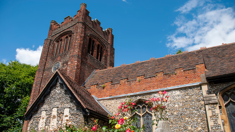 Stone church in Ipswich, England