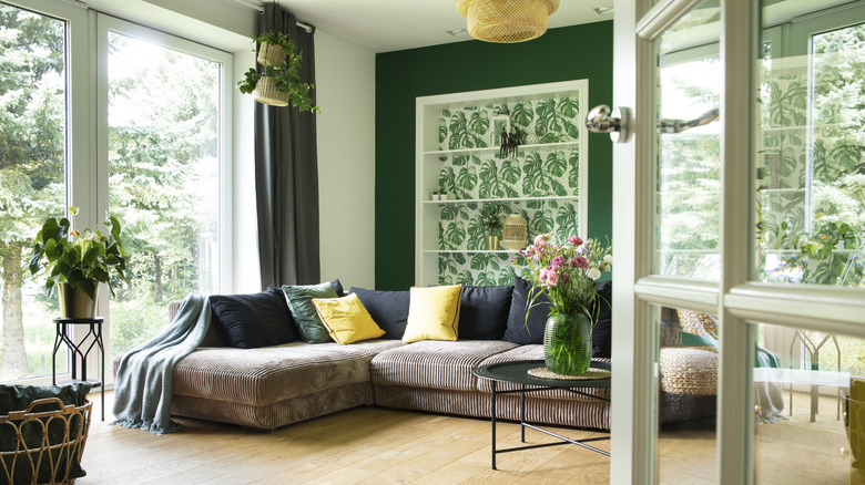 Botanical inspired living room