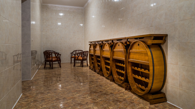 Wine cellar in cottage 