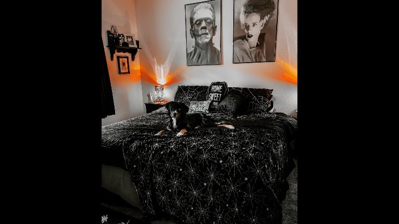 Goth bedroom Frankenstein monster art