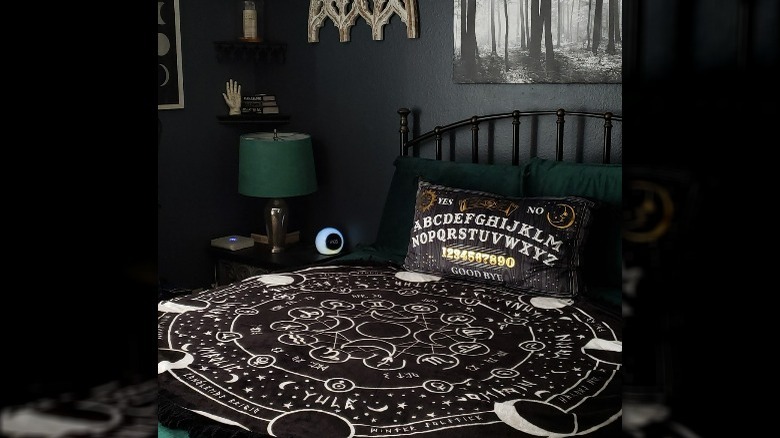 Dark bedroom Ouija pillow