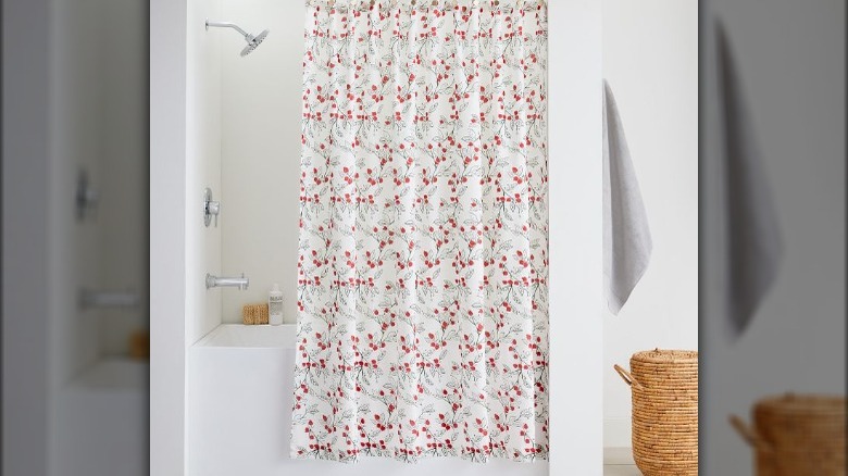 Pomegranate shower curtain