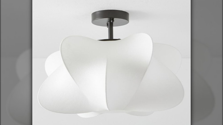 Wavy contemporary flush mount