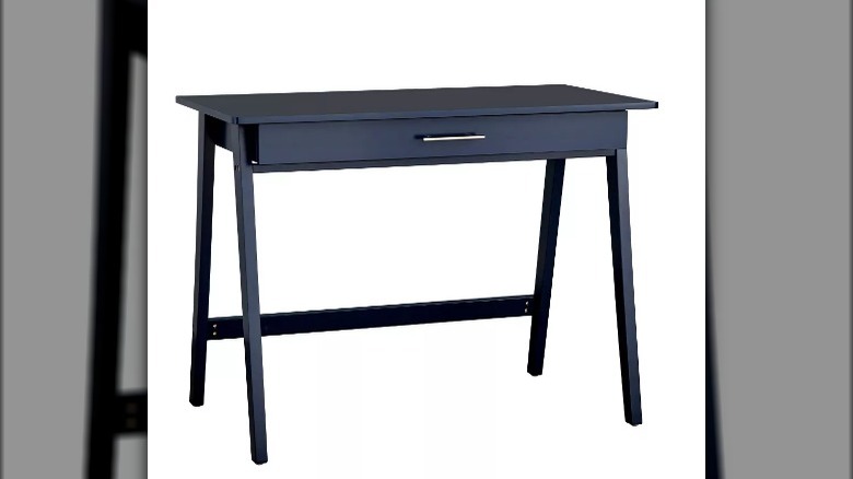 Small navy blue desk