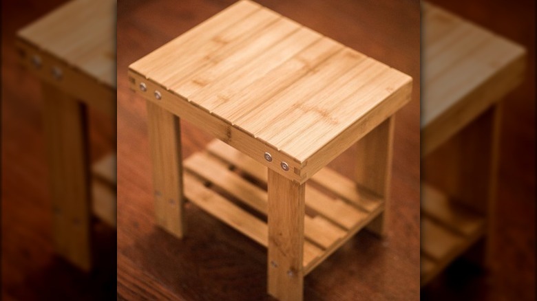 Bamboo step stool