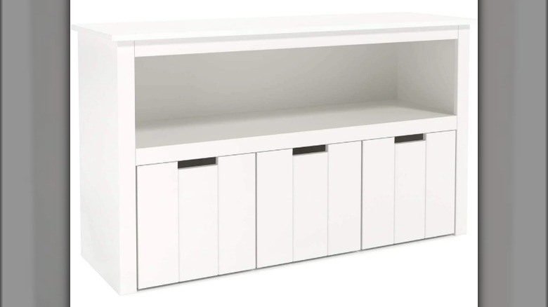 White kids' storage unit