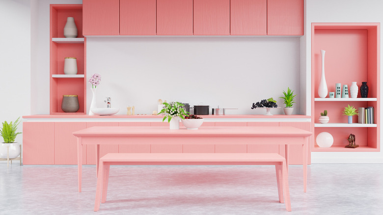 Bench seating in kitchen