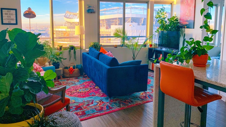 Colorful living room