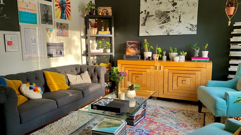 Mid-century style living room