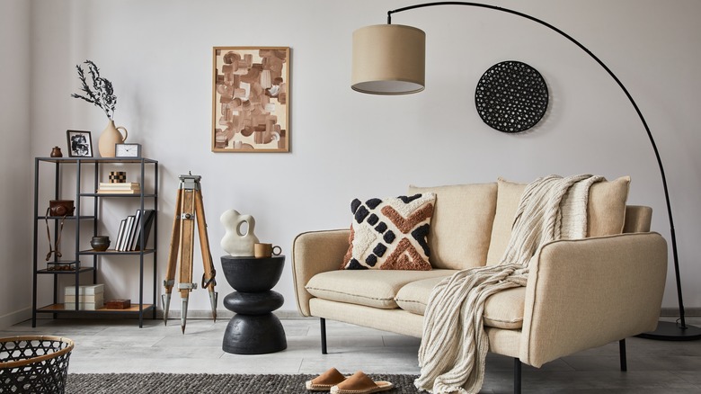 modern interior of living room