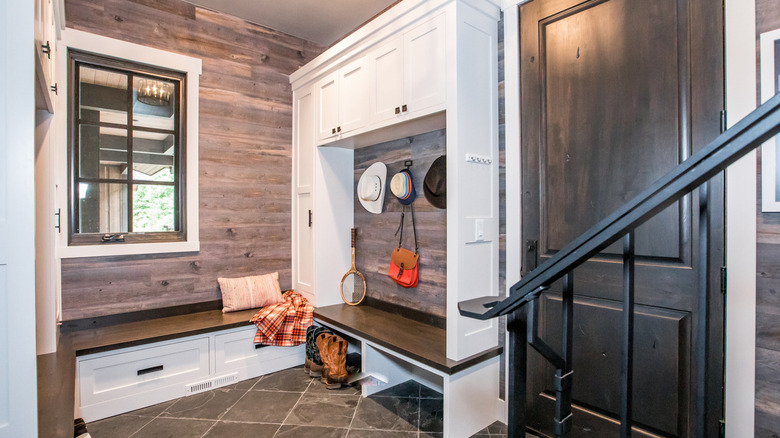 modern mudroom