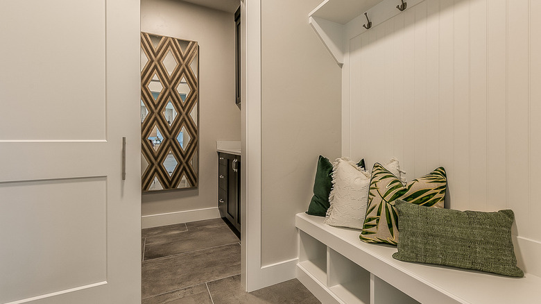 mud room with bench