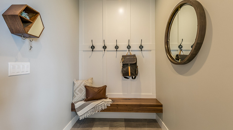 modern mudroom