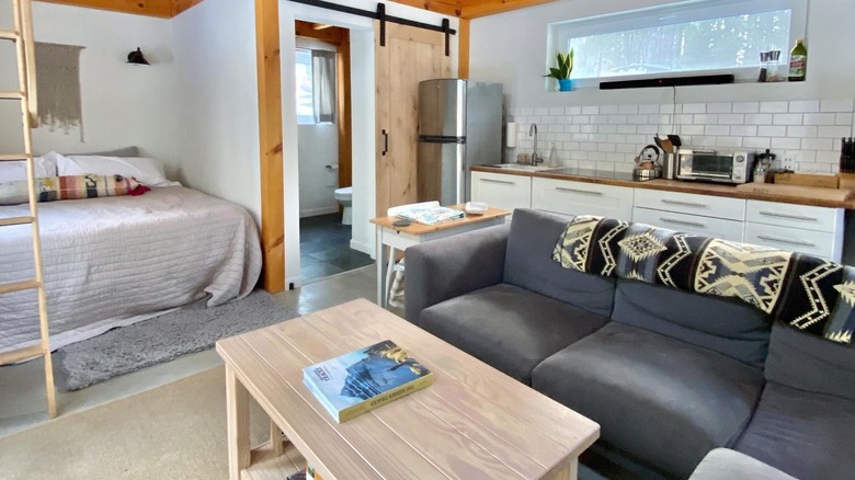 Open floor plan tiny house