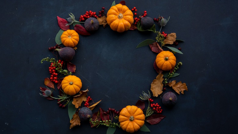 Autumnal themed wreath