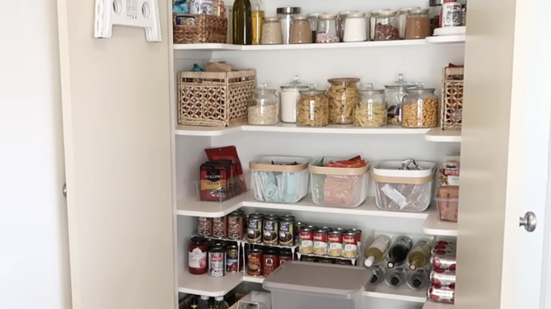 Small organized pantry