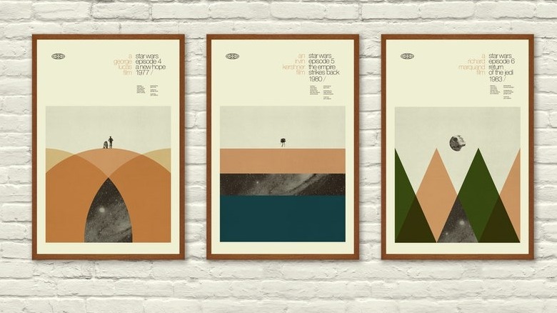 Minimalist Star Wars posters