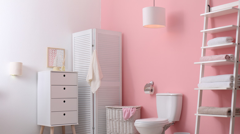 pink bathroom