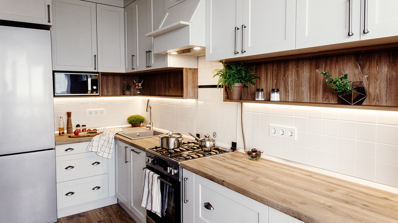 Wooden kitchen countertops