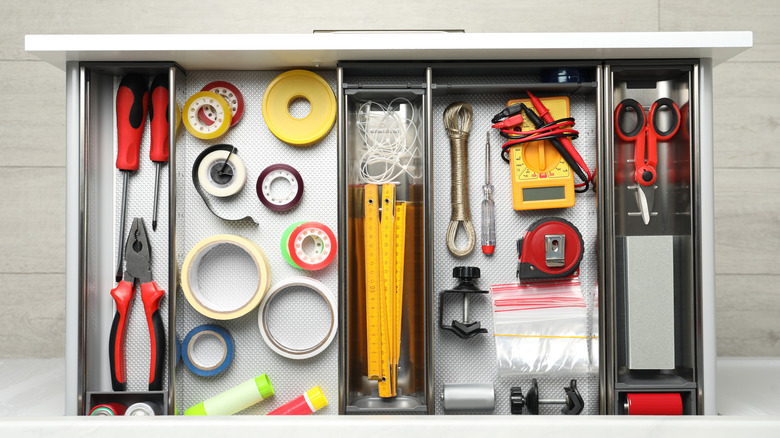 Tools in a drawer