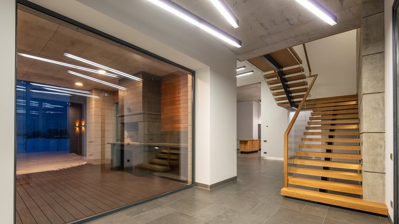 staircase in modern loft