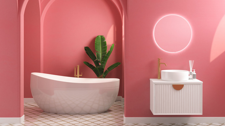 pink bathroom