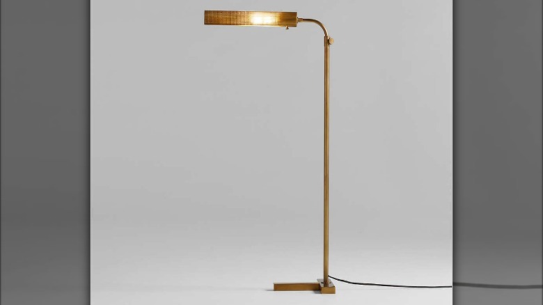 Brass floor lamp