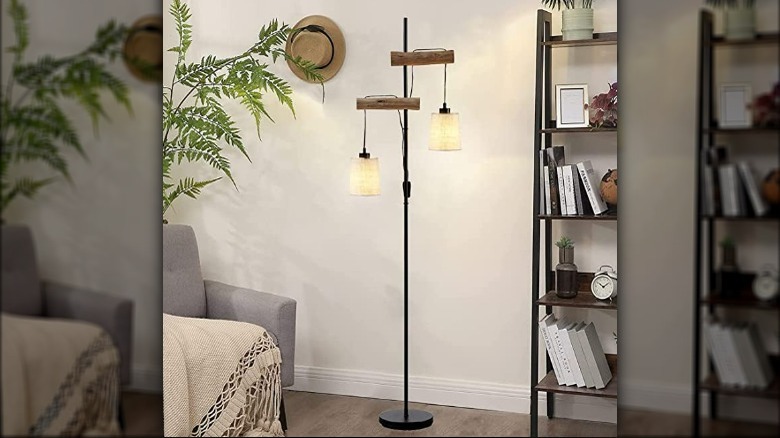 Farmhouse style floor lamp