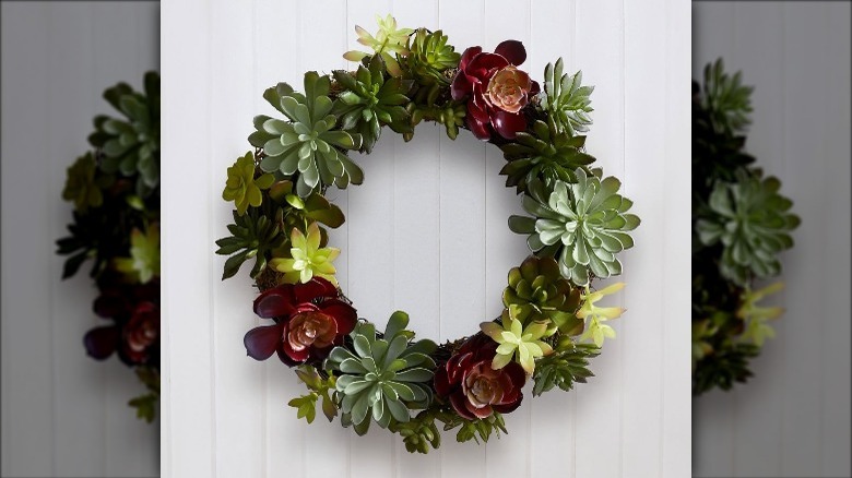 Lush succulent wreath 