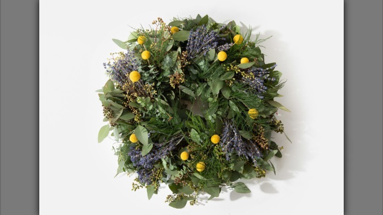 Lavender and eucalyptus leaves