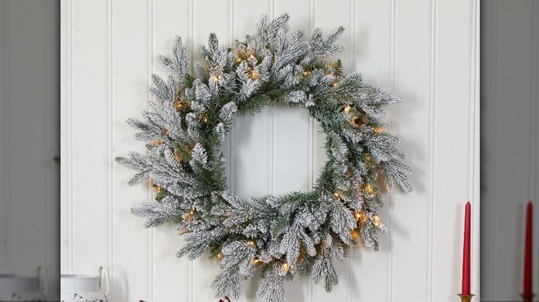 Frosted wreath