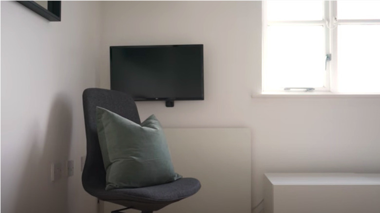 folding desk in home office