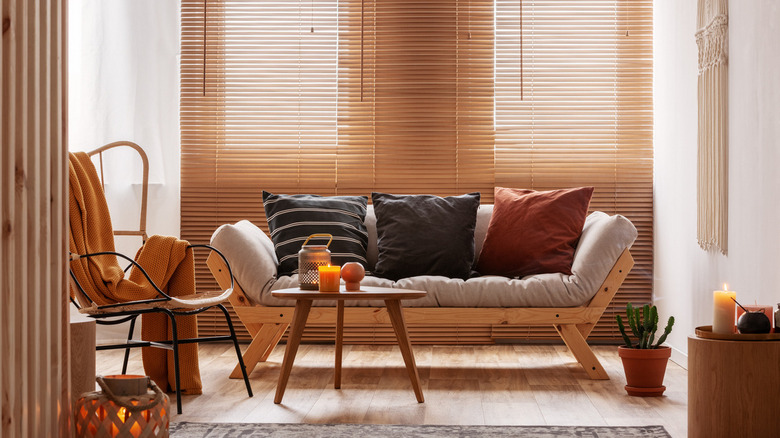 wooden living room sofas
