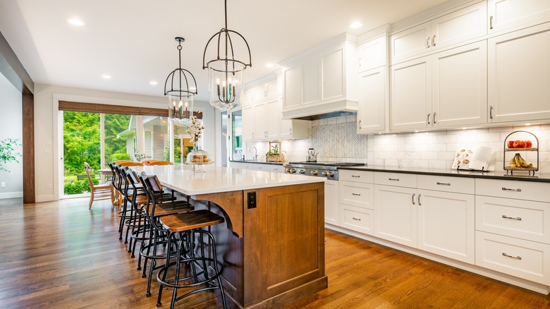 Herringbone and subway tiles