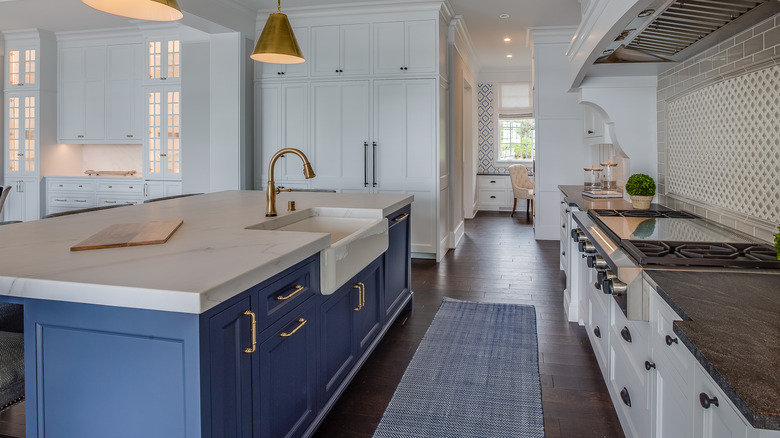 two tiles on backsplash