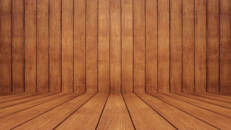 pine walls and flooring 