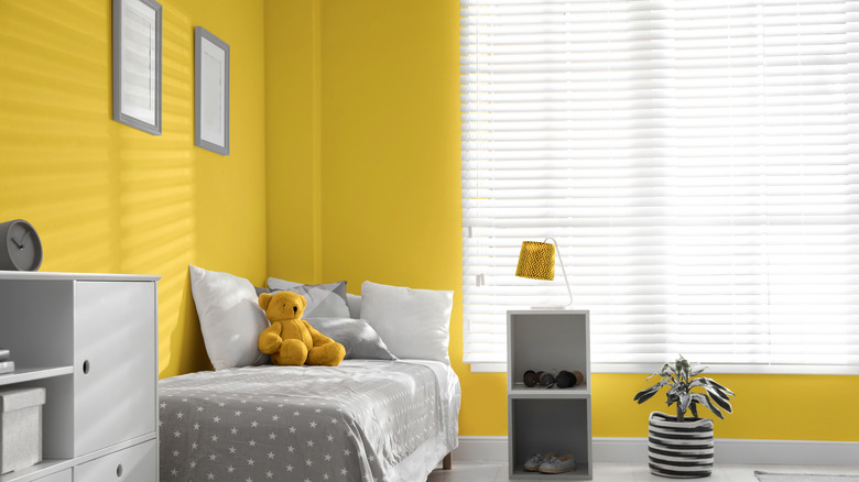 bright yellow room 