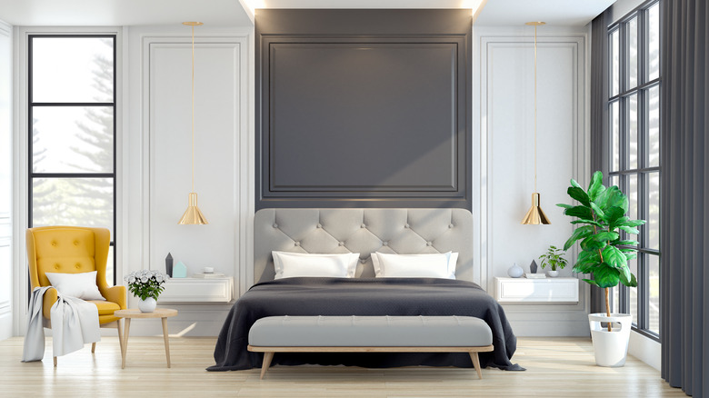 Grand modern vintage bedroom