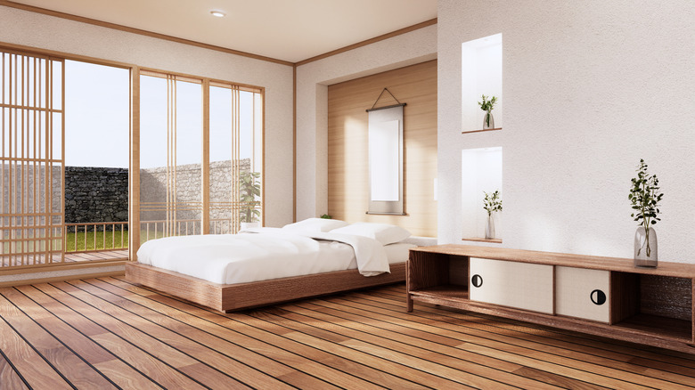 bedroom with Japanese design