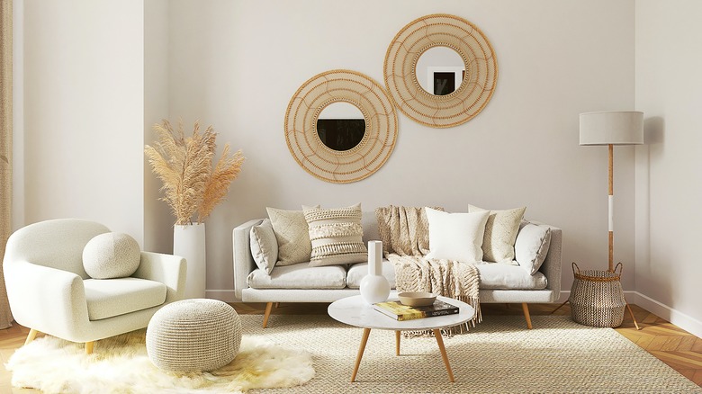 Neutral living room decor