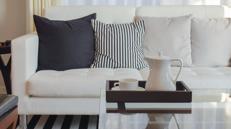 Black and white living room