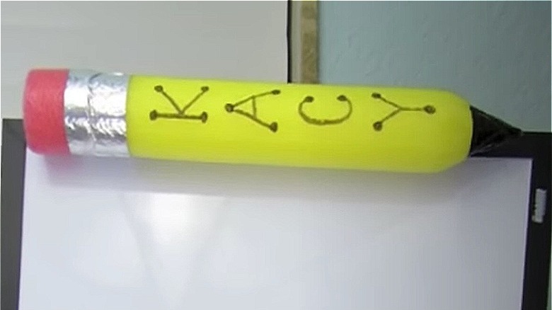 giant pencil pool noodle craft 