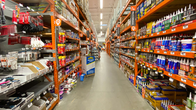 inside a Home Depot 