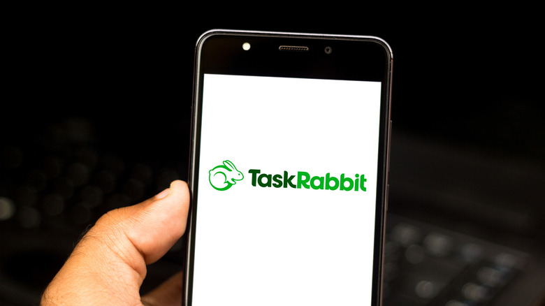 taskrabbit logo on phone