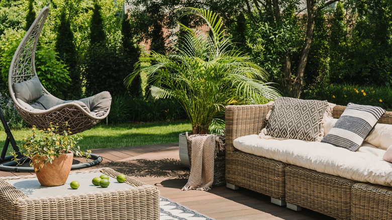 View of outdoor patio 