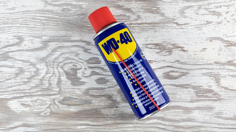 WD-40 on floor