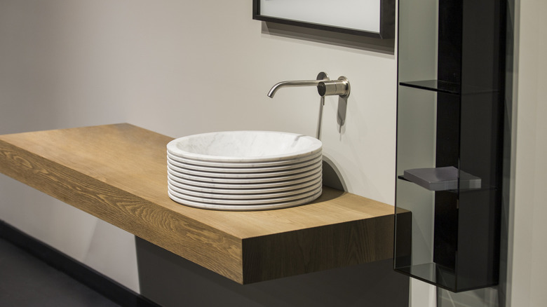 unique sink in a bathroom